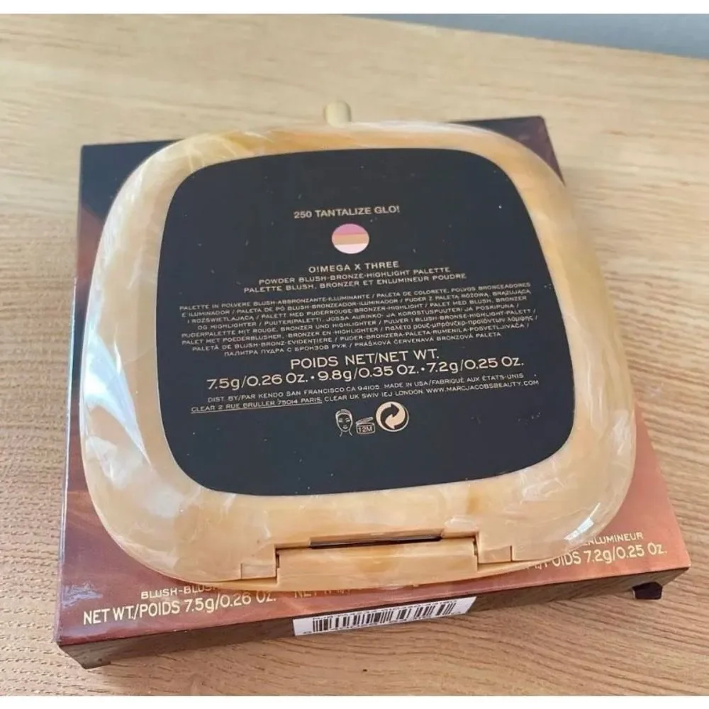 MARC JACOBS BEAUTY NWT Blush Bronzer Highlight Face Palette Cafe O! Mega x Three
